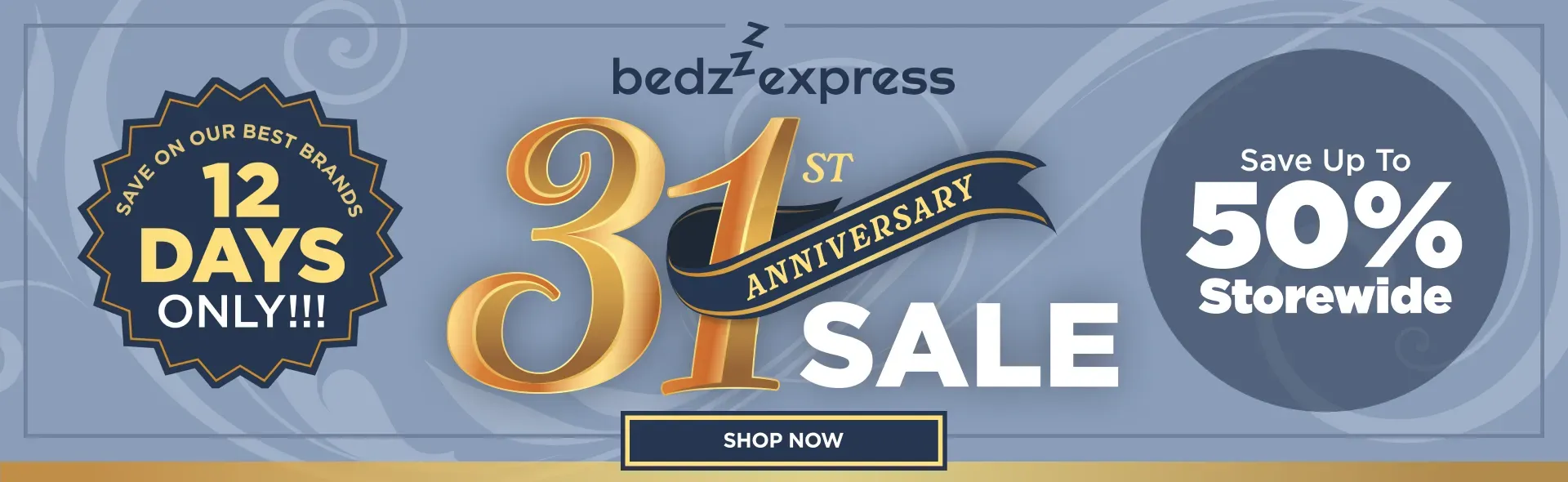 Bedzzz 31st Anniversary sale